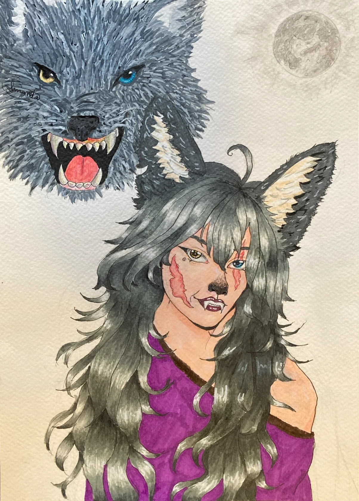 Entre dos mundos: La chica lobo